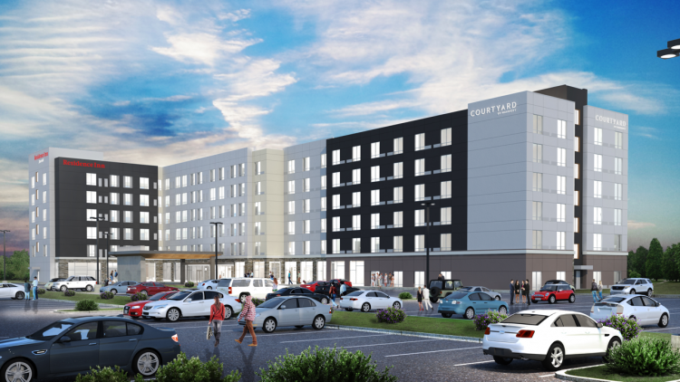 Dual Branded Courtyard And Residence Inn Open At Albany